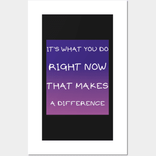 It's what you do right now Posters and Art